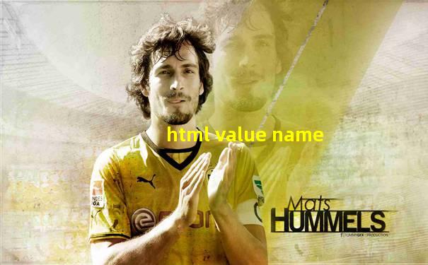 html value name